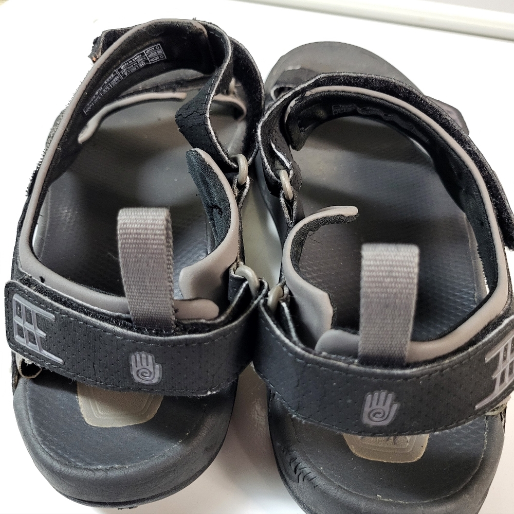 Mens Black Velcro Teva Sandals Size 11 - Picture 2 of 3